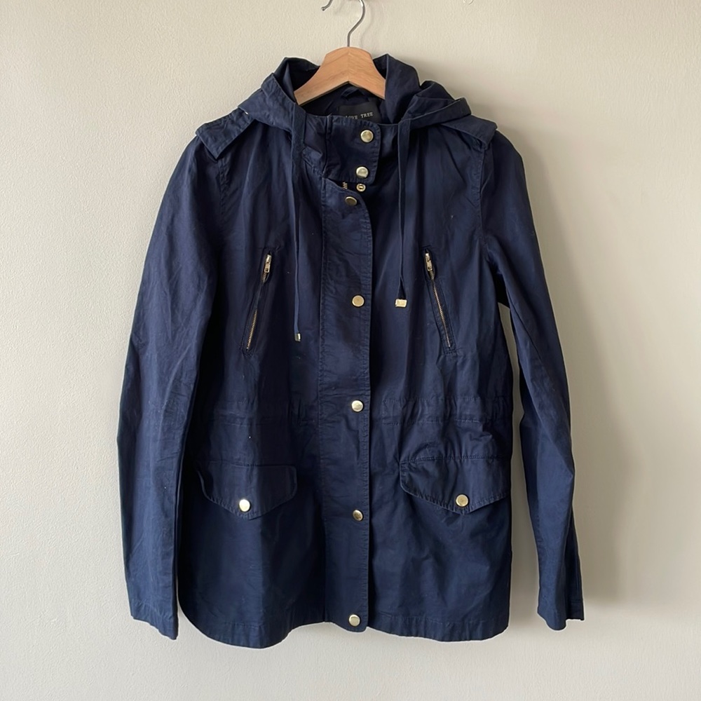 Love Tree Navy Utility Jacket